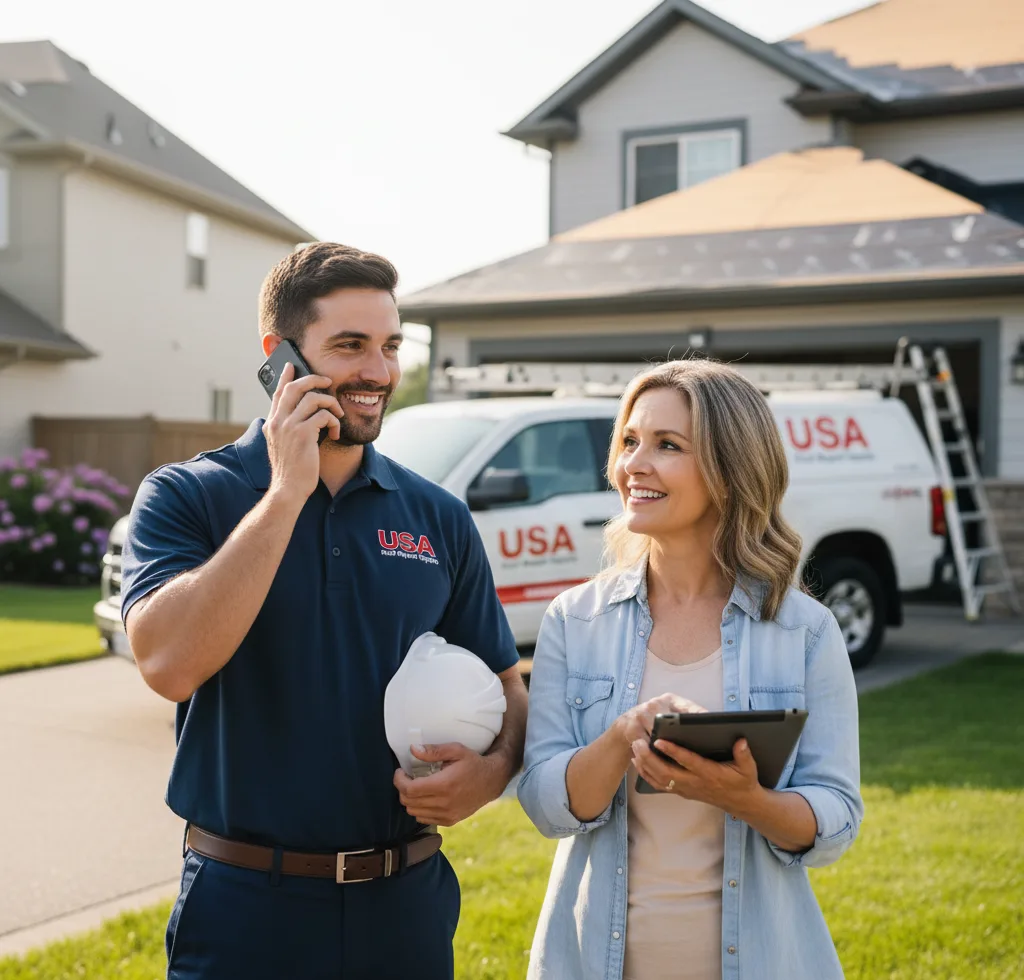USA Roof Repair Experts customer support in Glenville